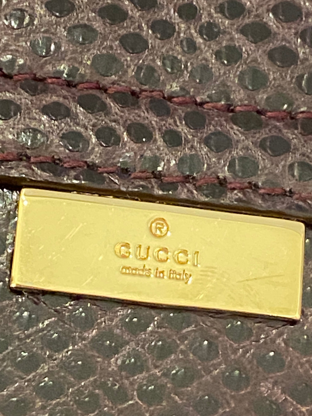 Gucci Vintage Exotic Leather in Graidient Plum Pochette
