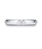 Pre Loved Tiffany & Co Platinum and Diamond True Band Ring