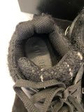 Pre Loved Chanel Black Tweed Suede Goatskin CC Sneakers Size UK 5.5