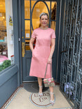 Pre Loved Escada Pink Dress size 36 fits size uk10 (pristine)