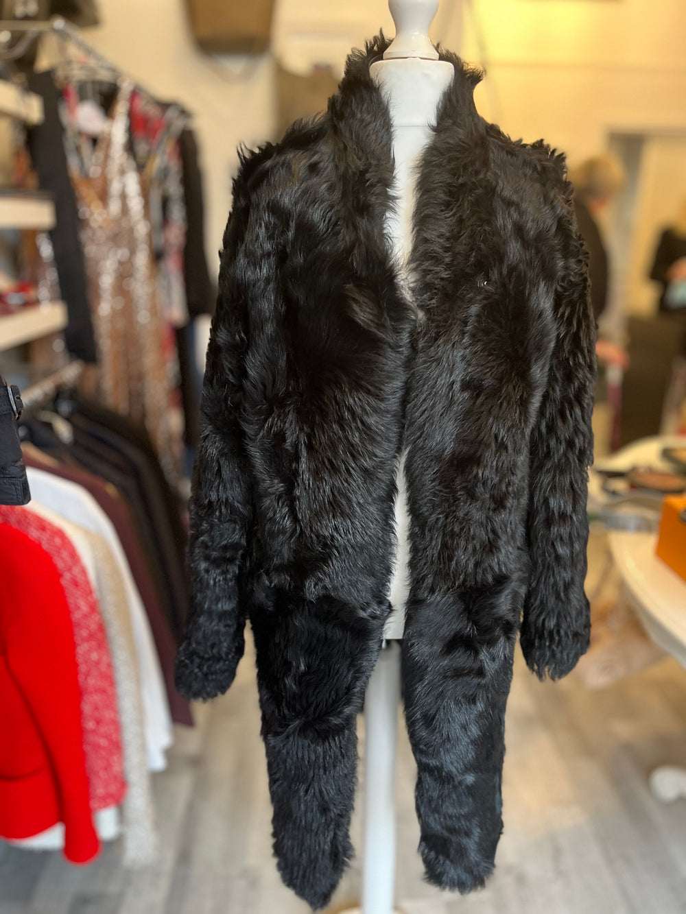 Pre Loved Joseph Reversible Toscana Shearling Coat UK 8-10