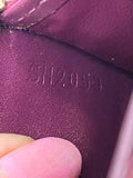 Pre Loved Louis Vuitton Monogram Vernis Amarante Zippy Purse