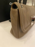 Pre Loved Chanel 2.55 Re-issue Mademoiselle Bag in Taupe  (excellent)