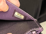Chanel Wallet on Chain in Iridescent Purple Leather