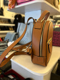 Pre Loved Aspinal of London Tan Leather Reporter Backpack Bag (as new)