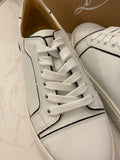 Pre Loved Christian Louboutin White Vierissima Sneakers UK 6 (new)