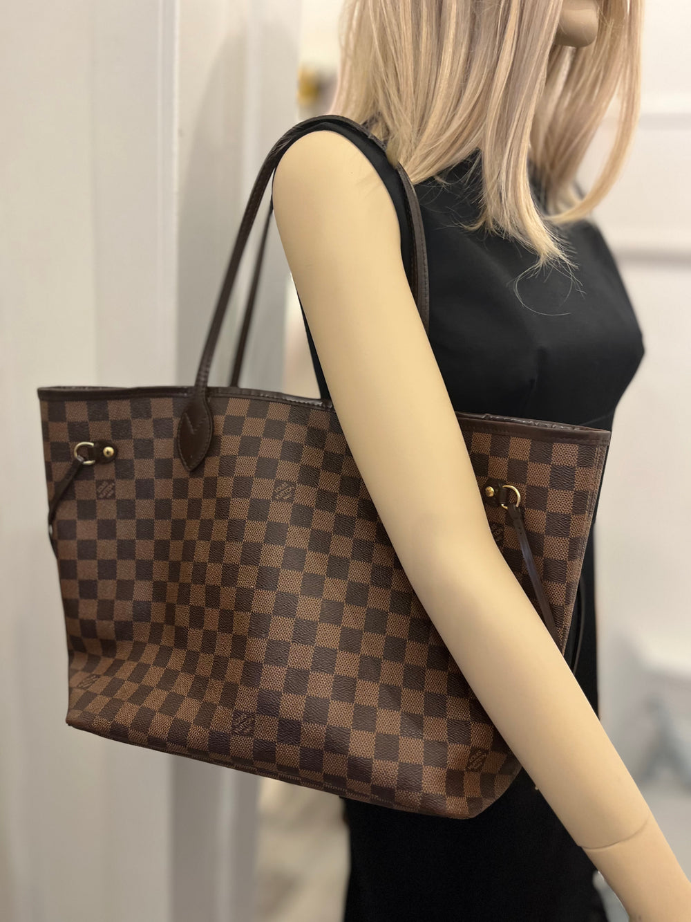Pre Loved Louis Vuitton Vintage Damier Ebene Neverfull MM