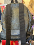 Saint Laurent Heidi Slimane City Backpack in Black Crinkle Leather