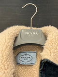 Pre Loved Prada Denim & Faux Shearling Jacket UK8