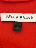 Pre Loved Bella Freud Red Floria Tie Belt Dress Size 12