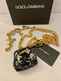 Pre Loved Dolce & Gabbana Sequin Bag Charm Necklace/Belt (as new)