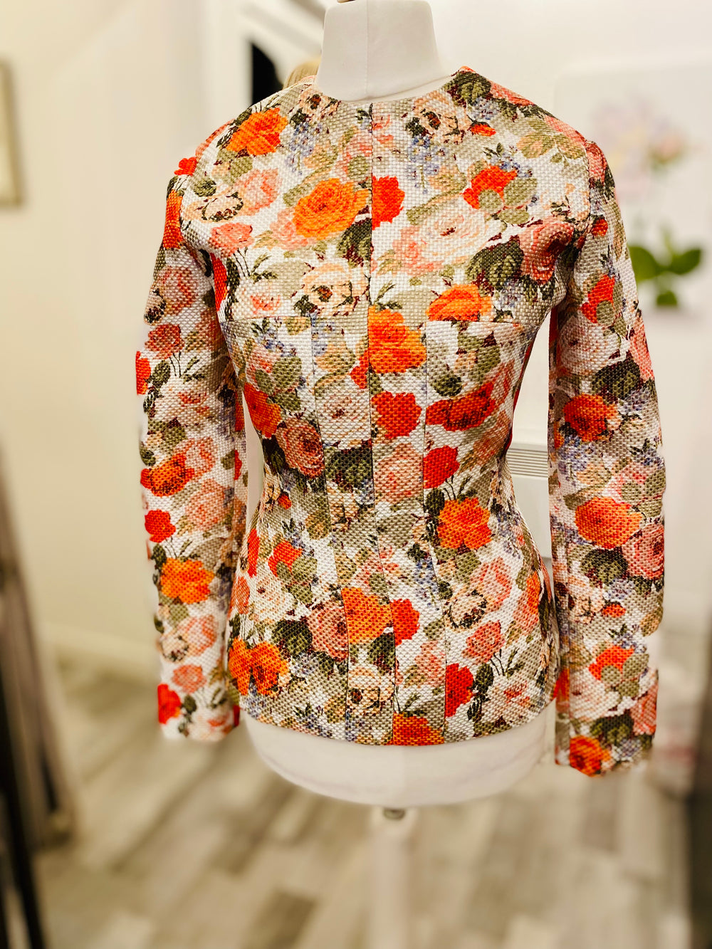 Pre Loved Emilia Wickstead Roses Floral Top uk10 (excellent)