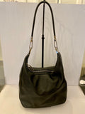 Pre Loved Vintage Gucci Black Leather Shoulder Bucket Bag