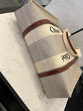 Pre Loved Chloe Large Woody Canvas Tote Bag (new)