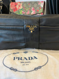 Prada Vintage Leather Bow Clutch Bag