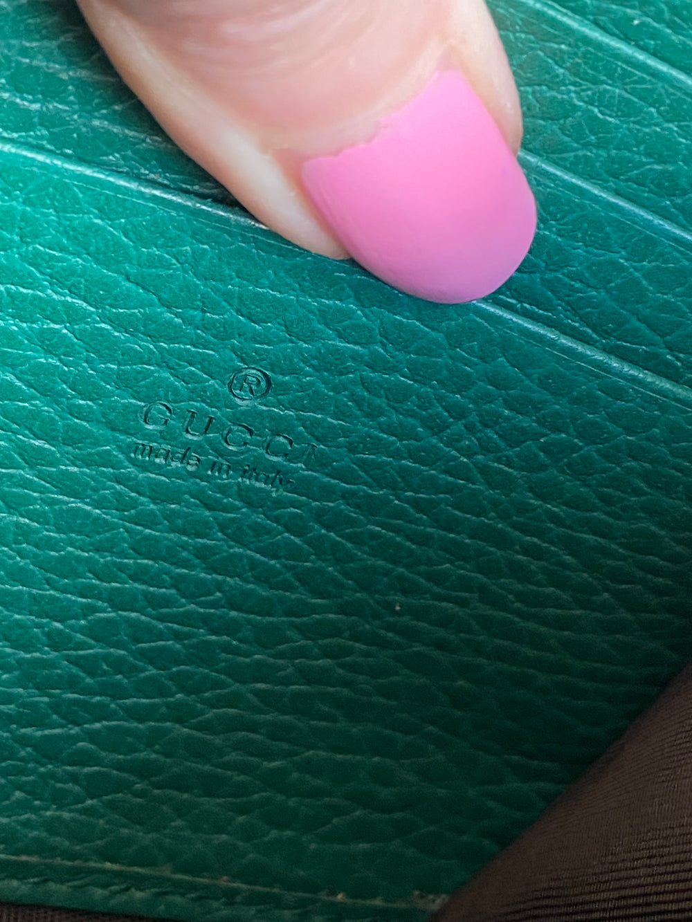 Pre Loved Gucci Dionysus Wallet on a Chain in Emerald Green - Excellent