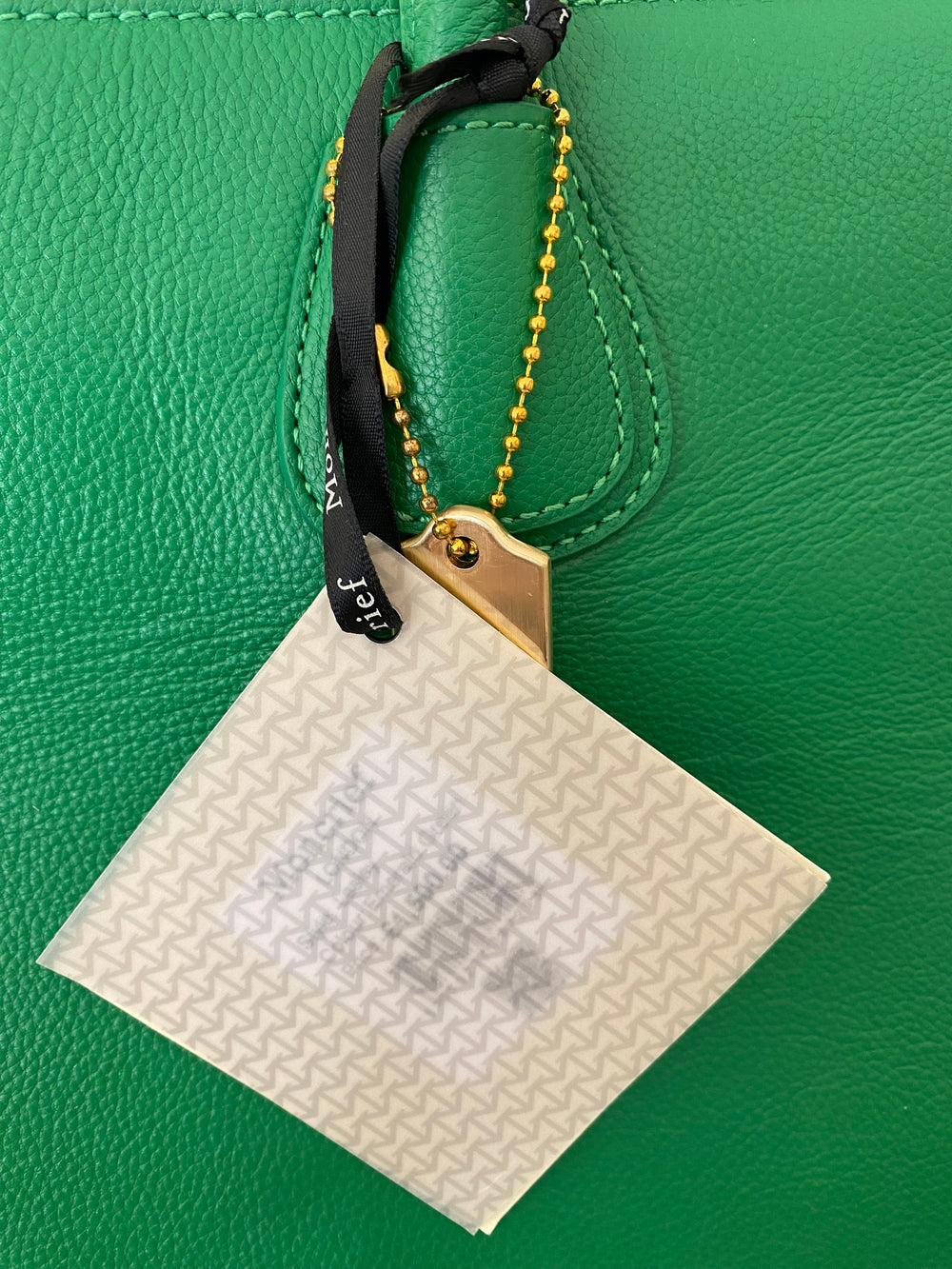 Preloved Moncrief Emerald Green London Chrissy Oversized Tote - NEW