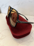 Pre Loved Gucci Oversized Black Aviator Sunglasses