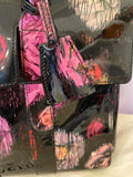 Pre Loved Mulberry Scribbly Bayswater in Floral Patent Leather