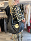 Pre Loved Mulberry Black Daria Hobo
