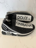 Pre Loved Dolce & Gabbana Diamanté Crystal Trainers uk5