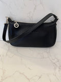 Pre Loved Longchamp Black Leather Pochette (excellent)