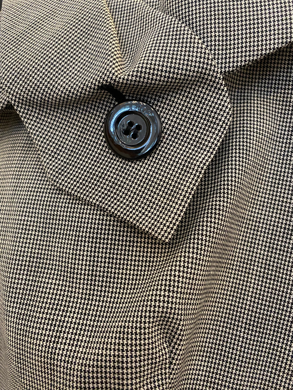 Pre Loved Christian Dior Wool Houndstooth Dress FR 38 UK 8 (pristine)