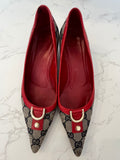 Pre Loved Gucci Vintage GG Kitten Heels UK5