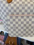 Louis Vuitton Damier Azure Neverfull MM with Pouch
