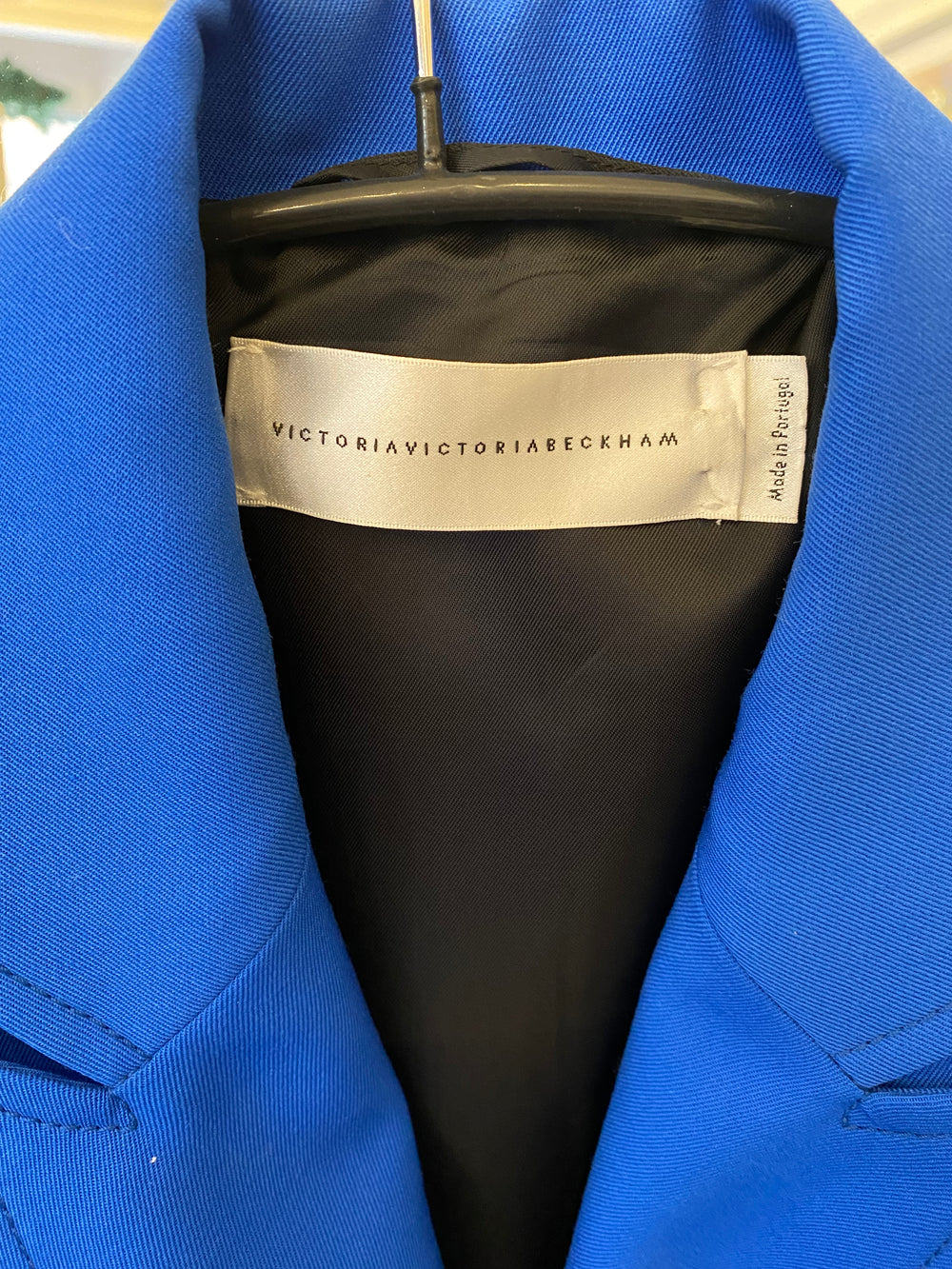 Pre Loved Victoria Beckham Cobalt Blue Jacket uk12