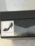 Pre Loved Chanel Beige Leather & Silver Ankle Straps UK 3
