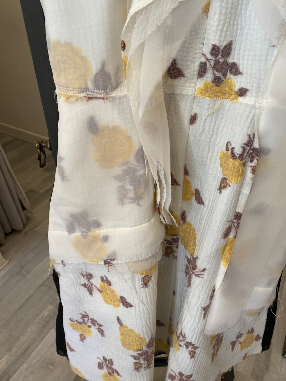 Pre Loved Celine Yellow Rose Floral Dress uk10 (excellent)