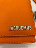 Pre Loved Jacquemus Le Bambino Homme Flap Bag in Orange (as new)