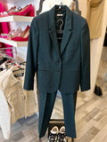 Hermes Vintage Forest Green Wool Trouser Suit FR36 UK 8