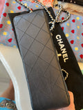 Pre Loved Chanel Mini Carre Classic Single Quilted Flap Handbag (excellent)