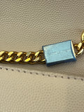 Pre Loved Saint Laurent Medium Kate Crossbody Bag in Beige with Gold Tone Hardware (excellent)