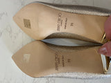 Pre Loved Jimmy Choo Romy Attila Kitten Heels in Gold UK 6 (New)