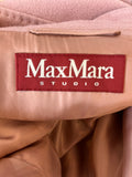 Pre Loved Max Mara Dusky Pink Wool Coat UK 12