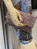 Pre Loved Anya Hindmarch “Valorie”  Glitter Clutch Bag (excellent)