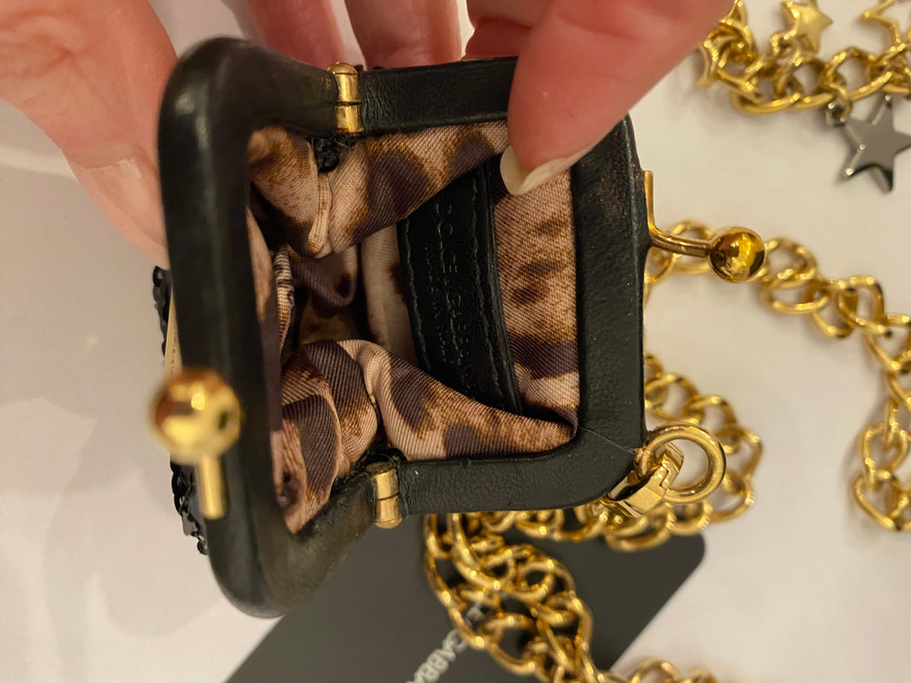 Pre Loved Dolce & Gabbana Sequin Bag Charm Necklace/Belt (as new)