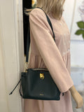 Pre Loved Mulberry Small Iris in Heavy Grain Green Leather
