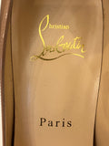 Pre Loved Christian Louboutin Nude Patent Heels uk3.5 **RESERVED ME**