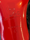 Christian Louboutin 130 Black Patent Heels UK 8