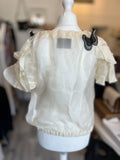 Pre Loved Dolce & Gabbana Silk Butterflies Top size 38 uk8