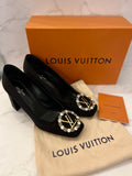 Pre Loved Louis Vuitton Madeline Satin & Crystal Heels UK 5 **RESERVED**