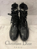 Pre Loved Christian Dior Brogue Boots in Black UK 5