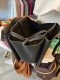 Pre Loved Celine Black Leather Tri Fold Bag
