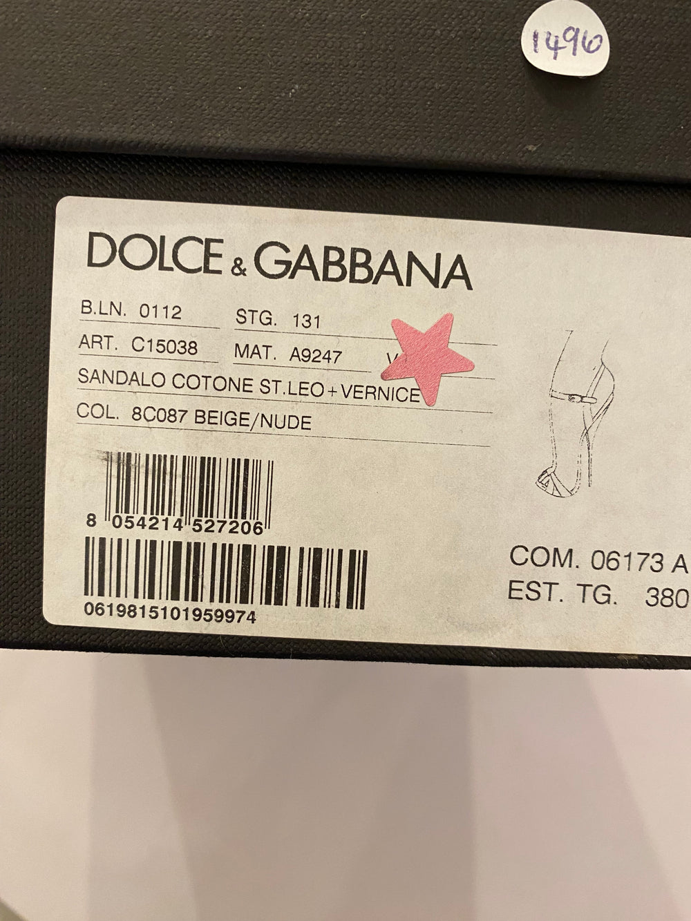 Pre Loved Dolce & Gabbana Leopard Print Sandals (new)