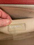 Chanel The Business Flap in Red Calfskin with Silver Hardware