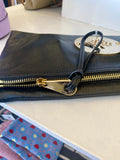 Pre Loved Mulberry Daria Clutch in black leather